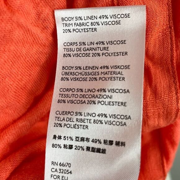 NWOT Free People Orange Sleeveless Tunic Top Size XS - Picture 6 of 6